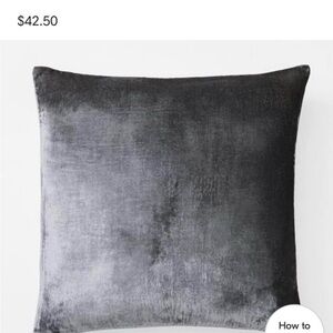 West Elm lush velvet pillow cover